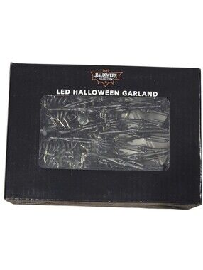 LED Halloween Skeleton Garland with Timer